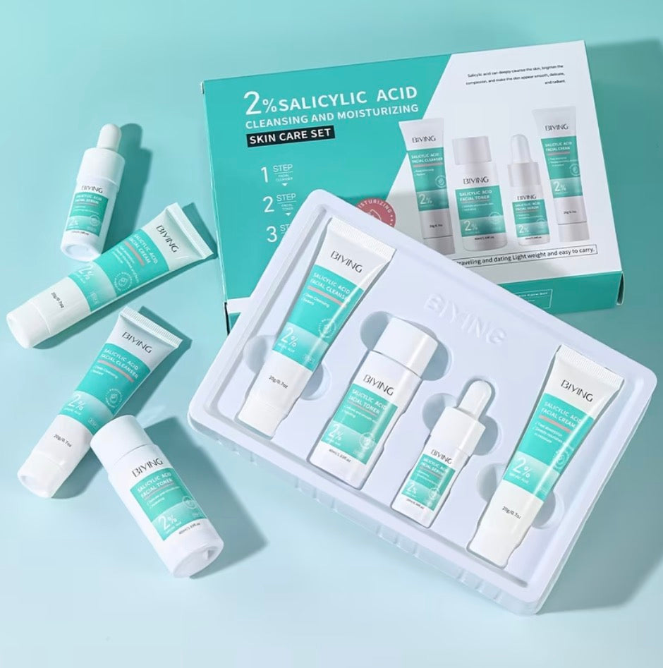 Biying 2% Salicylic Acid Acne Control Skincare Set