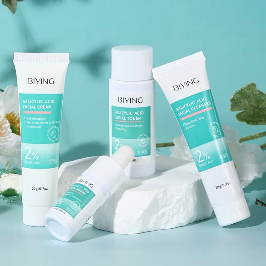 Biying 2% Salicylic Acid Acne Control Skincare Set